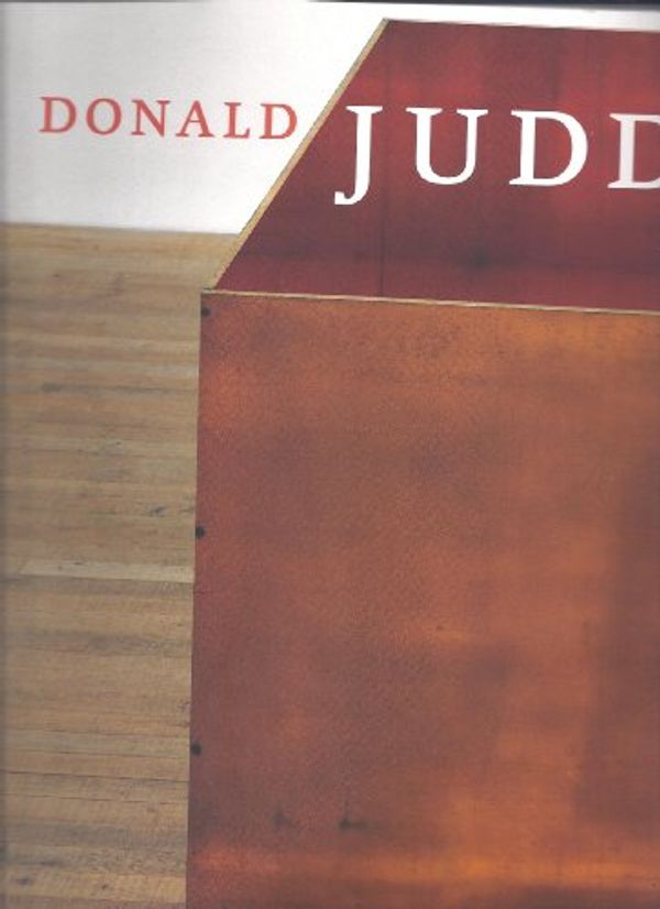 Cover Art for 9781854373953, Donald Judd by Serota