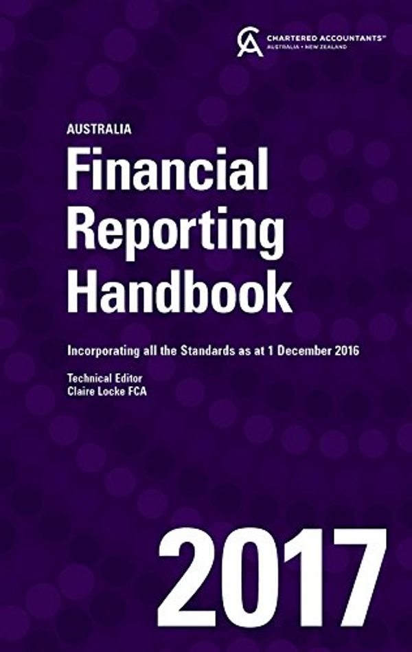 Cover Art for 9780730343868, Financial Reporting Handbook 2017 Australia+financial Reporting Handbook 2017 Australia Wiley E-text Card by Caanz (Chartered Accountants Australia & New Zealand)