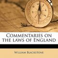 Cover Art for 9781172315796, Commentaries on the Laws of England by William Blackstone