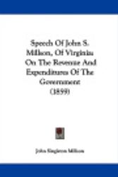 Cover Art for 9781120752703, Speech of John S. Millson, of Virginia by John Singleton Millson