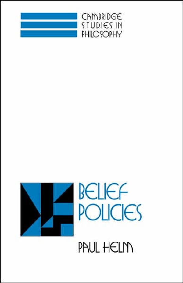 Cover Art for 9780521460286, Belief Policies by Paul Helm
