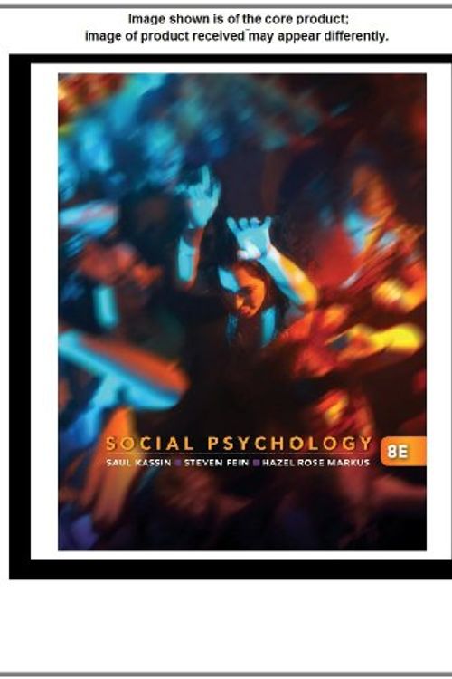 Cover Art for 9780840032171, Social Psychology by Saul Kassin, Steven Fein, Hazel Rose Markus