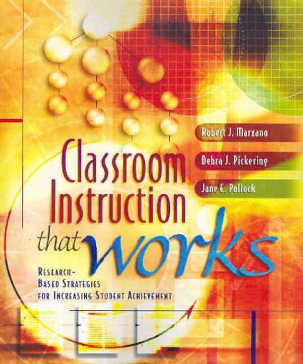 Cover Art for 9781741012538, Classroom Instruction That Works by Robert J. Marzano