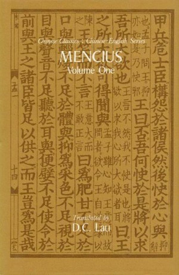 Cover Art for 9789622013018, Mencius: Vols 1 & 2 by D. C. Lau