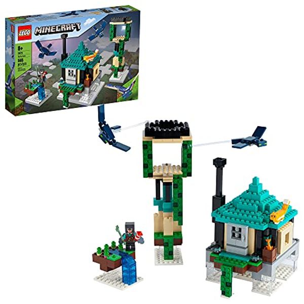 Cover Art for 0673419340687, LEGO Minecraft The Sky Tower 21173 Fun Floating Islands Building Kit Toy with a Pilot, 2 Flying Phantoms and a Cat; New 2021 (565 Pieces) by Unknown