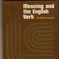 Cover Art for 9780582522145, Meaning and the English Verb by Geoffrey N. Leech