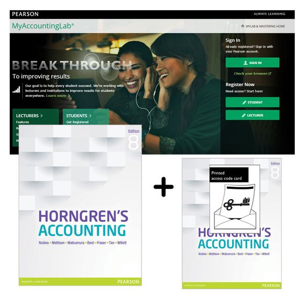 Cover Art for 9781488688010, Horngren's Accounting + MyAccountingLab with eTextValue Pack by Tracie Nobles, Brenda Mattison, Ella Matsumura, Peter Best, David Fraser, Rebecca Tan, Roger Willett