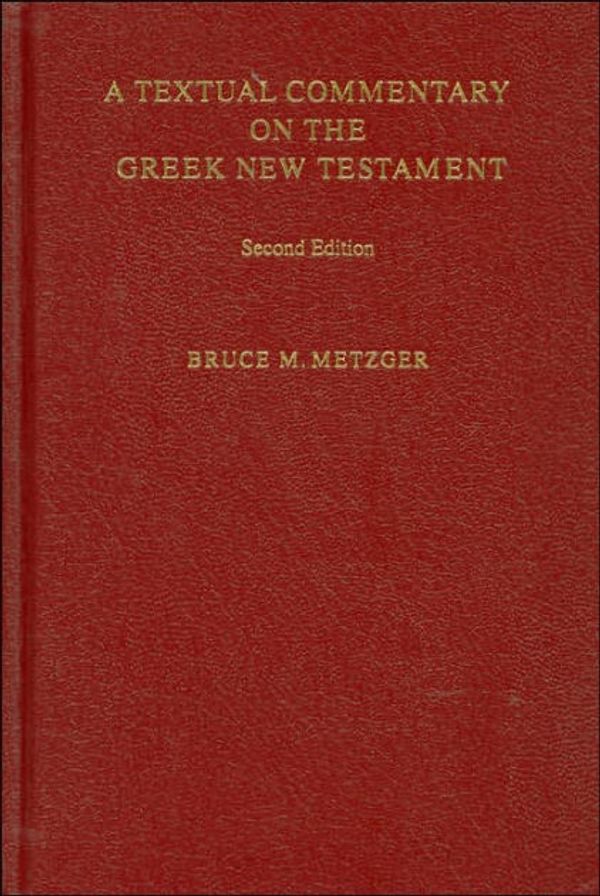 Cover Art for 9783438060105, Textual Commentary Greek NT by Bruce M. Metzger