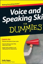 Cover Art for 9781119945123, Voice and Speaking Skills For Dummies by Judy Apps