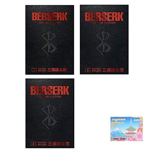 Cover Art for B081TYGPPR, Berserk Deluxe Vol 1 - 3 Collection With Original Sticky Notes by Kentaro Miura