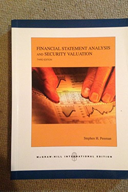 Cover Art for 9780071254328, Financial Statement Analysis and Security Valuation, 3/ed by Stephen Penman