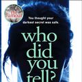 Cover Art for 9780552175517, Who Did You Tell? by Lesley Kara