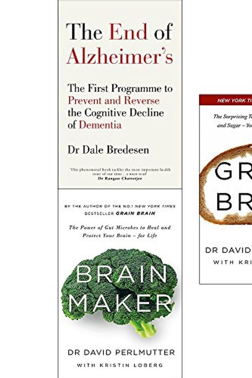 Cover Art for 9789123676040, End of alzheimers, brain maker and grain brain 3 books collection set by Dr. Dale Bredesen, David Perlmutter