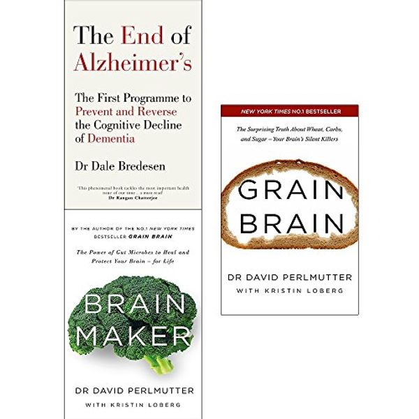 Cover Art for 9789123676040, End of alzheimers, brain maker and grain brain 3 books collection set by Dr. Dale Bredesen, David Perlmutter