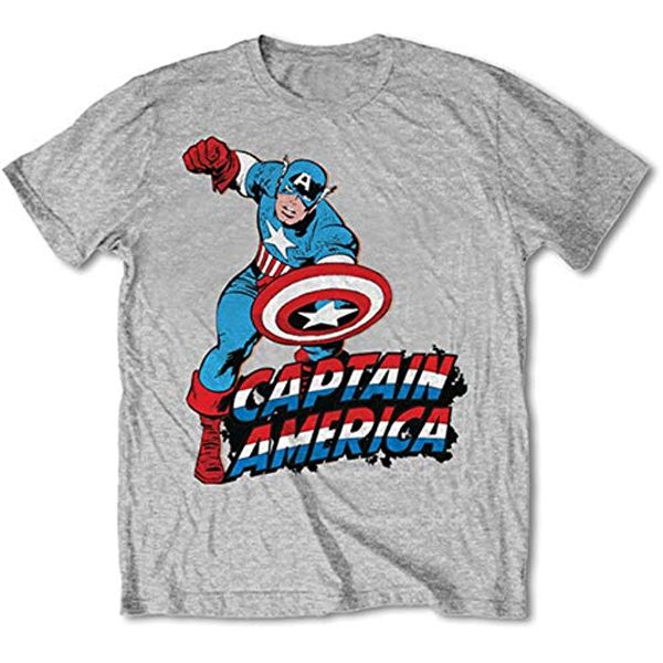 Cover Art for 5055979915010, Rockoff Trade Marvel Comics Men's Simple Captain America Short Sleeve T-Shirt, Grey, Small by Unknown