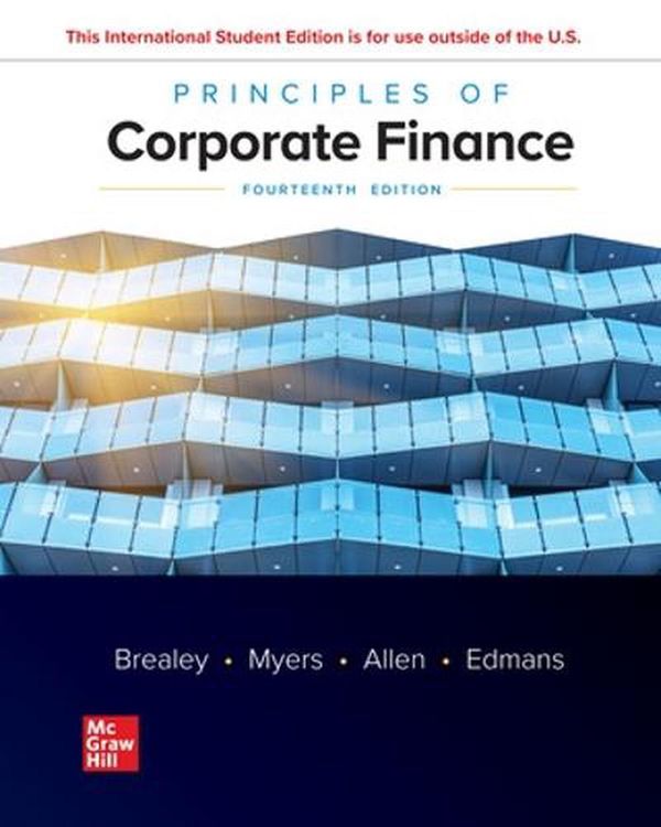 Cover Art for 9781265074159, ISE Principles of Corporate Finance by McGraw-Hill Education