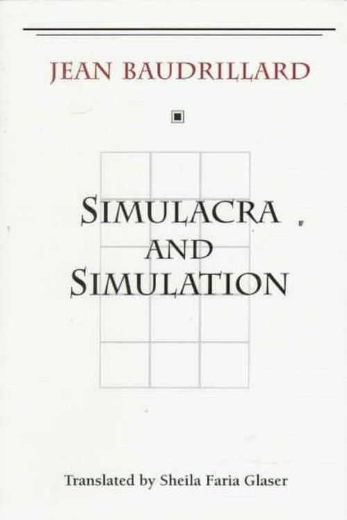 Cover Art for 9780472065219, Simulacra and Simulation by Jean Baudrillard