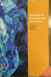 Cover Art for 9788131517055, Statistics for Business and Economics, 11th Edition, Paperback International Edition, Anderson/Sweeney/Williams by Anderson