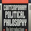 Cover Art for 9780198277231, Contemporary Political Philosophy: An Introduction by Will Kymlicka