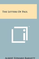 Cover Art for 9781258050573, The Letters of Paul by Albert Edward Barnett