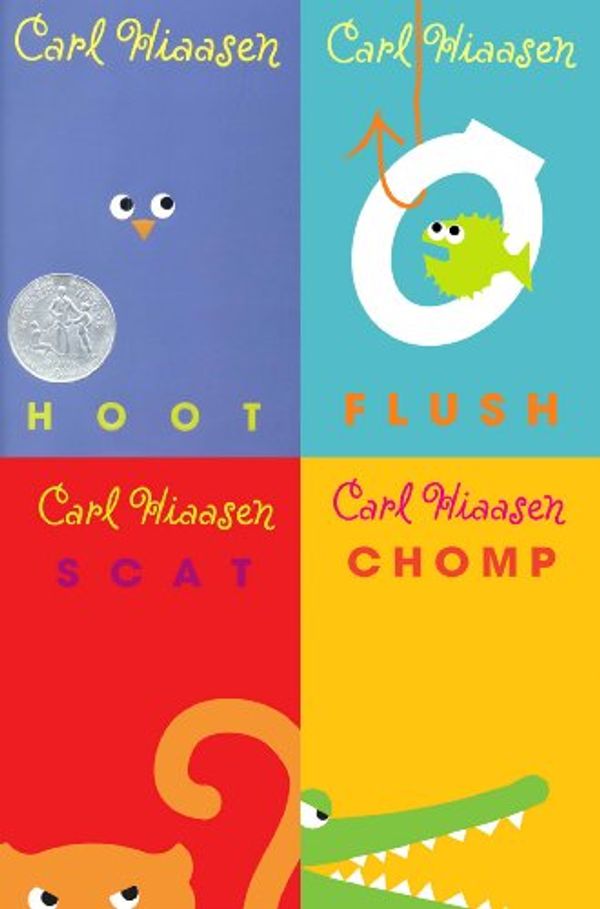 Cover Art for B00JCSAA9M, Carl Hiaasen Collection: Hoot, Flush, Scat, Chomp by Carl Hiaasen