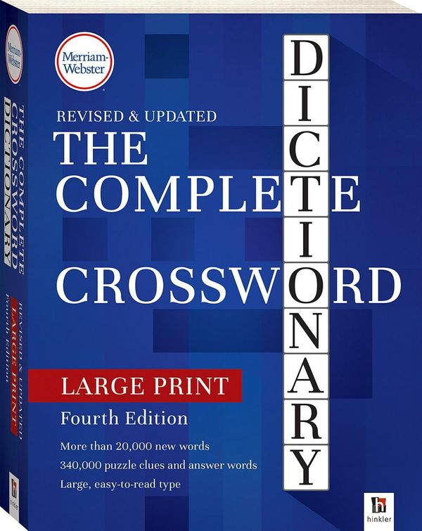 Cover Art for 9781488934469, Merriam-Webster Complete Crossword Dictionary 4th Edition by Hinkler Books, Hinkler Books