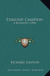 Cover Art for 9781164451907, Edmund Campion by Richard Simpson