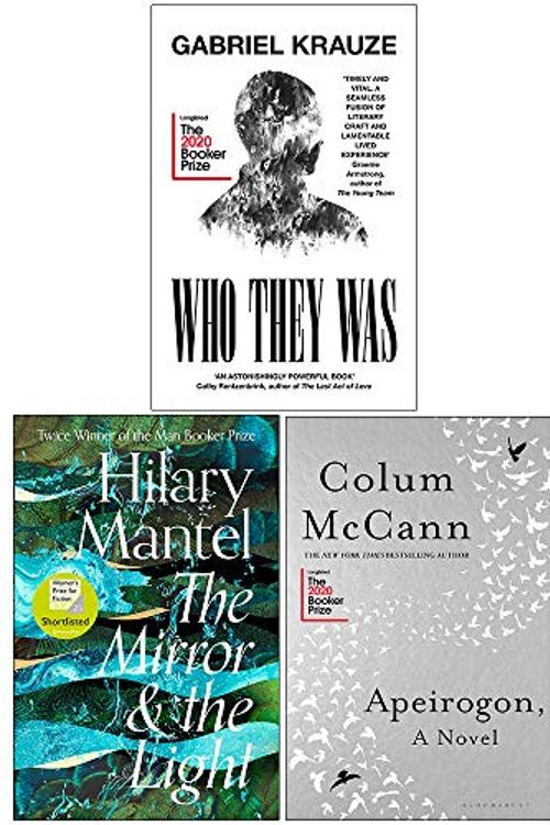 Cover Art for 9789124025595, Man Booker Prize 2020 Long list Series 2: 3 Books Collection Set (Who They Was, The Mirror & The Light, Apeirogon) by Gabriel Krauze, Hilary Mantel, Colum McCann