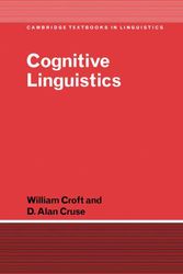 Cover Art for 9780521661140, Cognitive Linguistics by William A. Croft