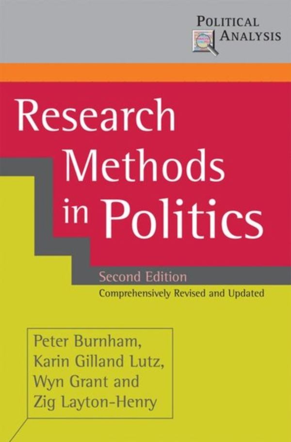 Cover Art for 9780230019850, Research Methods in Politics by Peter Burnham
