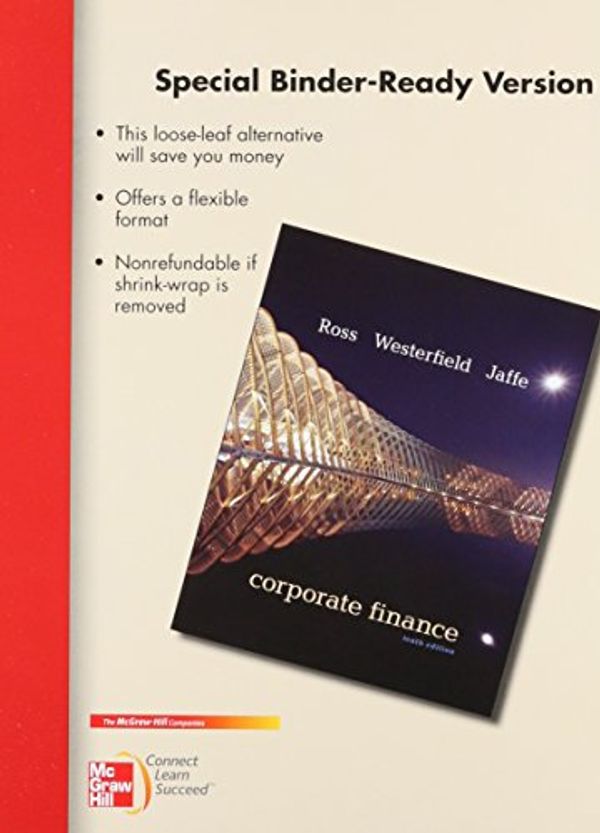 Cover Art for 9780077511388, Corporate Finance by Stephen Ross