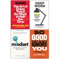 Cover Art for 9789123894130, Scrum Jeff Sutherland, Deep Work, Mindset Dr Carol Dweck, So Good They Can't Ignore You 4 Books Collection Set by Jeff Sutherland, Sutherland, JJ, Cal Newport, Dr. Carol Dweck