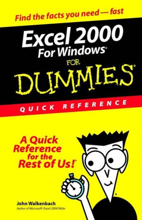 Cover Art for 0785555504479, Excel 2000 for Windows for Dummies? by John Walkenbach