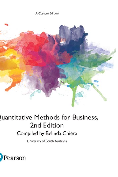 Cover Art for 9781488621628, Quantitative Methods for Business (Custom Edition) (Paperback) by Belinda Chiera