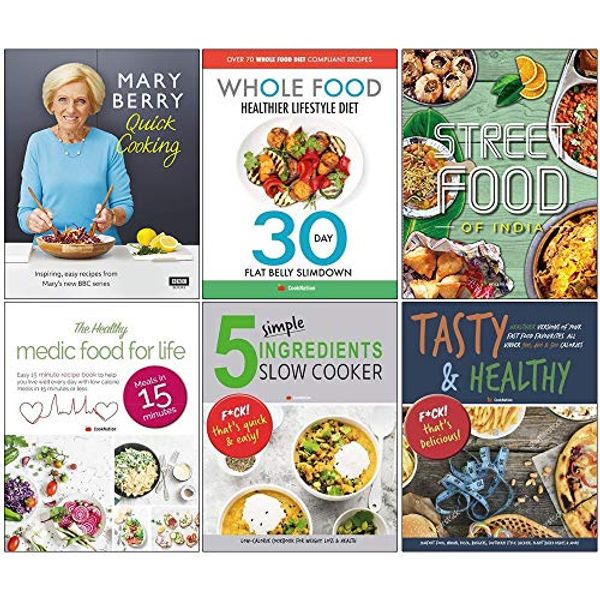 Cover Art for 9789123783267, Mary Berrys Quick Cooking [Hardcover], Whole Food Healthier Lifestyle Diet, Indian Street Food, Healthy Medic Food for Life, 5 Simple Ingredients Slow Cooker, Tasty and Healthy 6 Books Collection Set by Mary Berry