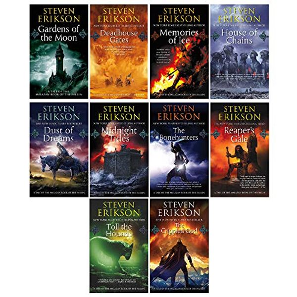 Cover Art for B083GCHJ4Y, Steven Erikson 10 Books Collection Set (Vol. 1-10) (The Malazan Book of the Fallen) by Steven Erikson