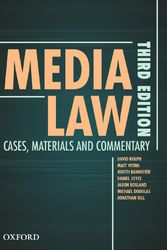 Cover Art for 9780190323868, Media Law: Cases, Material and Commentary by Rolph, Vitins, Bannister, Joyce, Bosland, Douglas, Gill