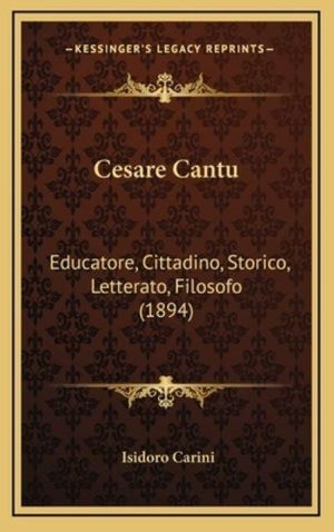 Cover Art for 9781168913531, Cesare Cantu by Isidoro Carini
