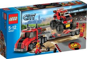 Cover Art for 5702014974180, Monster Truck Transporter Set 60027 by Lego
