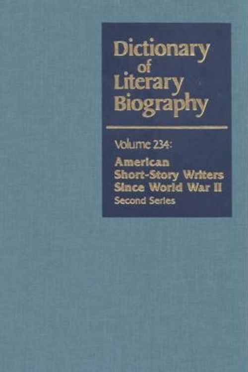Cover Art for 9780787646516, Dictionary of Literary Biography, Vol 234 by Patrick Meanor, Gale Cengage