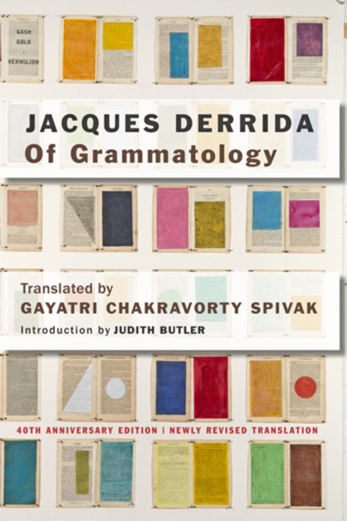 Cover Art for 9781421419954, Of Grammatology by Jacques Derrida