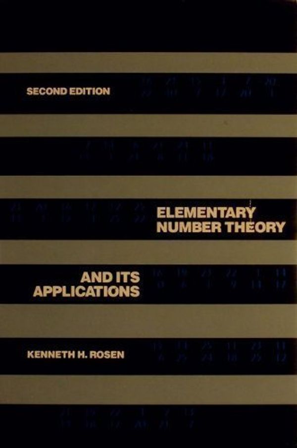 Cover Art for 9780201119589, Elementary Number Theory and Its Applications by Kenneth H. Rosen
