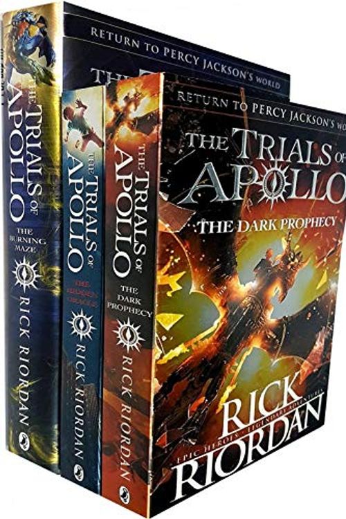 Cover Art for 9789123683383, Rick riordan trials of apollo collection 3 books set (dark prophecy, hidden oracle, burning maze [hardcover]) by Rick Riordan