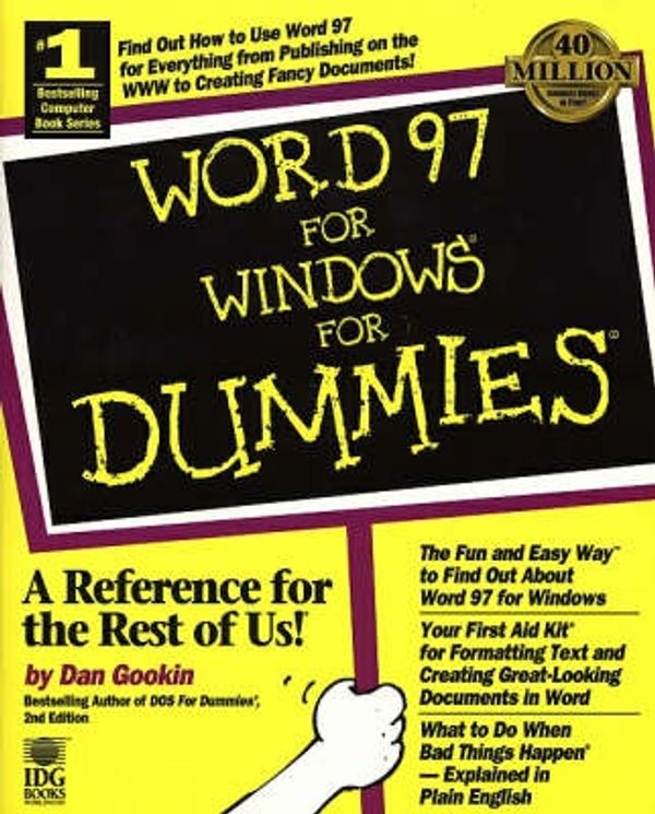 Cover Art for 9780764500527, Word 97 Windows for Dummies by Dan Gookin