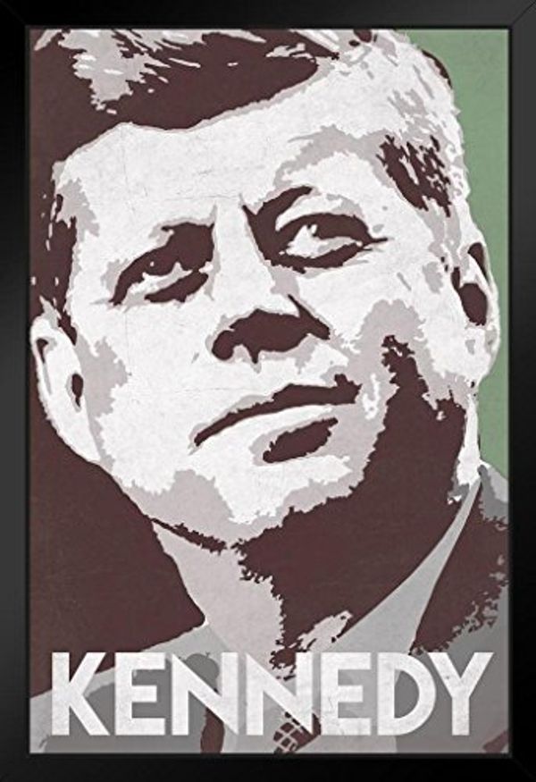 Cover Art for 0606345336479, President John F Kennedy Pop Art Portrait Democrat Politics Politician POTUS Green Framed Poster 14x20 inch by Unknown