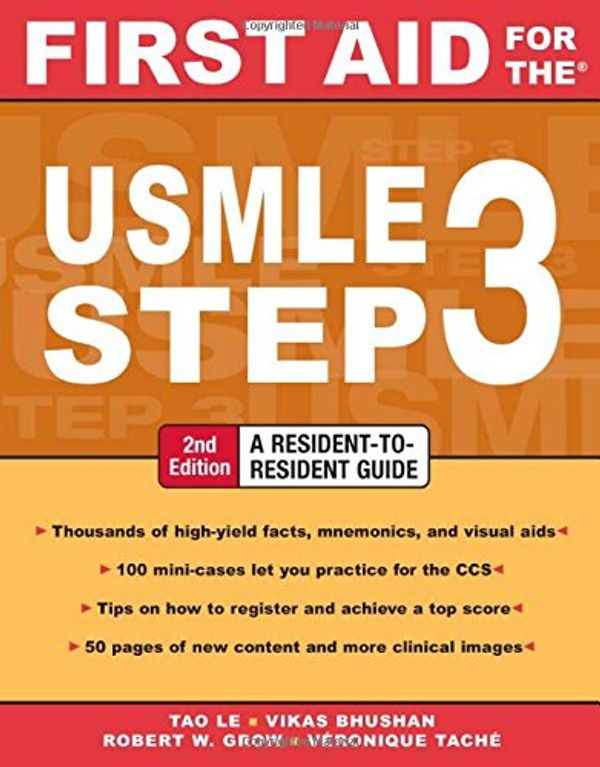 Cover Art for 9780071487962, First Aid for the USMLE Step 3 by Tao Le
