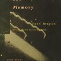 Cover Art for 8601401234869, Matter and Memory by Henri Bergson