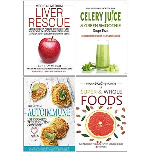 Cover Art for 9789123792122, Medical Medium Liver Rescue [Hardcover], Celery Juice & Green Smoothie Recipe Book, Medical Autoimmune, Hidden Healing Powers 4 Books Collection Set by Anthony William