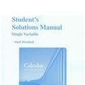 Cover Art for 9780321664105, Student Solutions Manual, Single Variable for Calculus by William L. Briggs