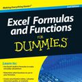 Cover Art for 9780470770245, Excel Formulas and Functions For Dummies by Ken Bluttman, Peter G. Aitken